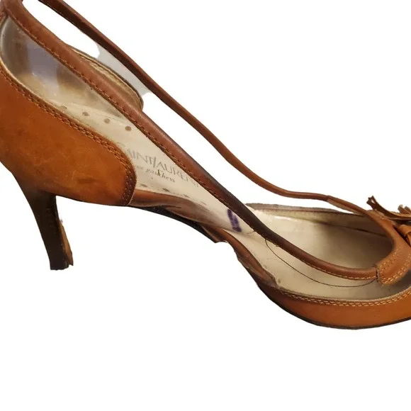 YSL Yves‎ Saint Laurent Pointed Toe Tassel Pump Womens 39 US 9 Western Old Money - Picture 9 of 14